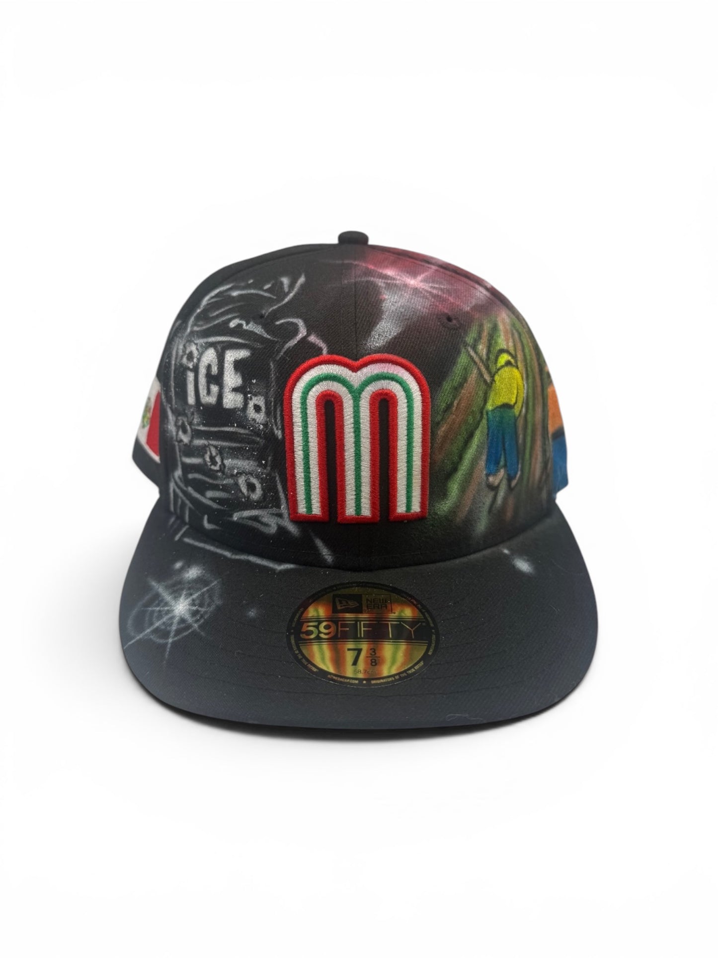Mexico F**K ICE Airbrush Fitted