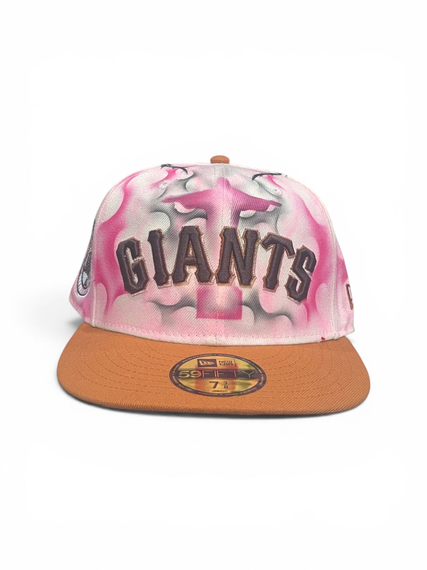 Size 7 3/8 Giants Airbrush Fitted