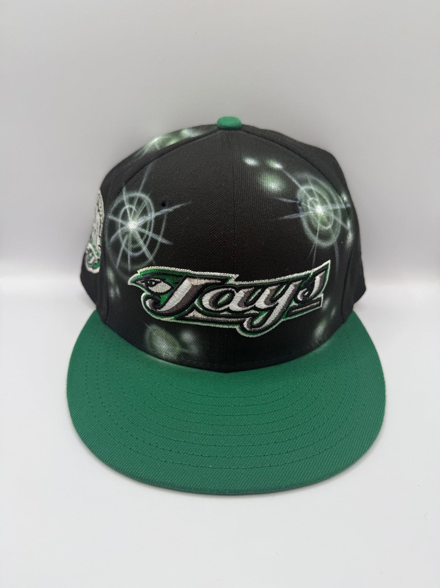 Size 7 3/4 Bluejays Airbrush Fitted