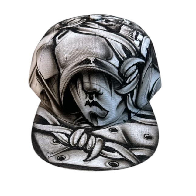 Airbrushed SnapBack White