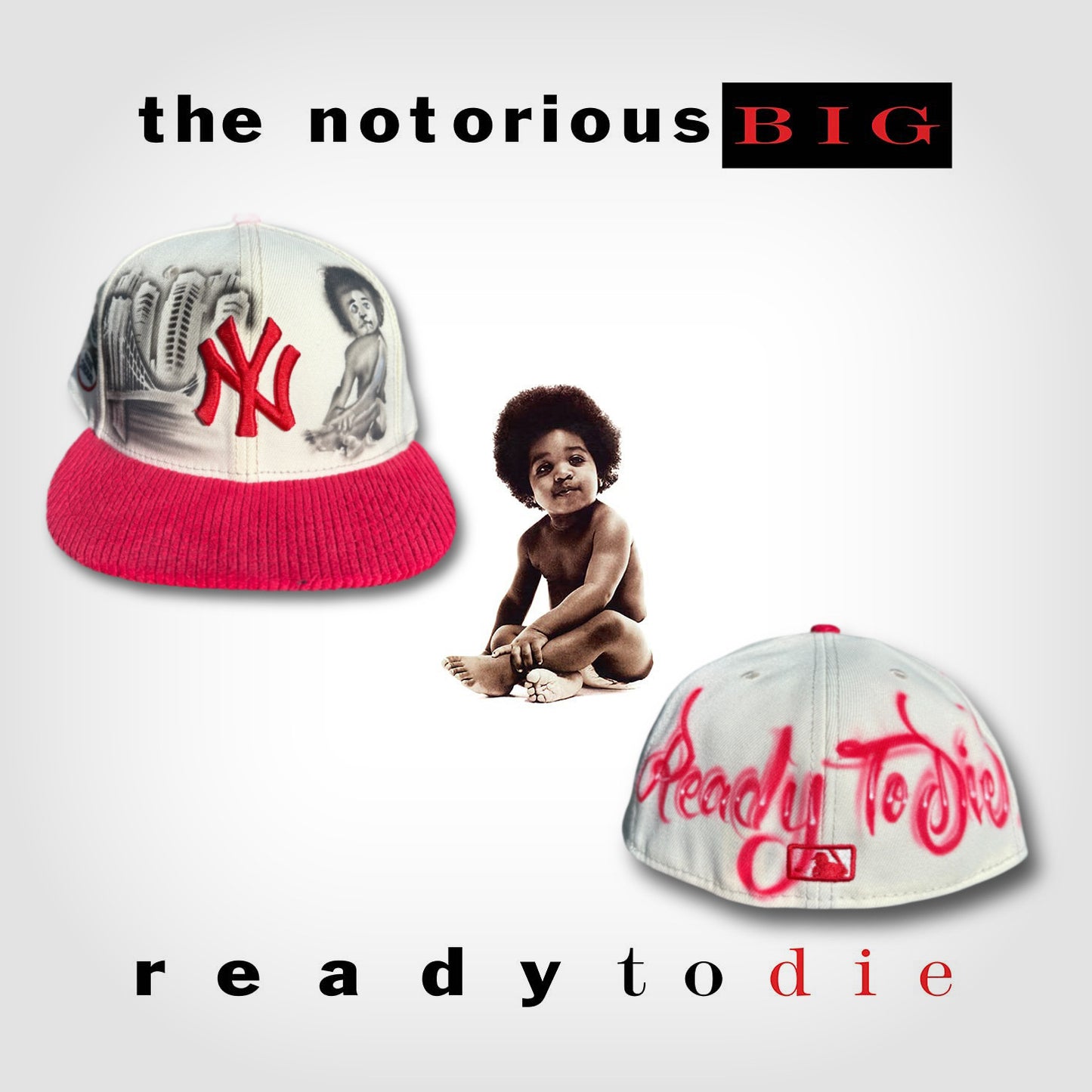Biggie Smalls NY Airbrush Fitted