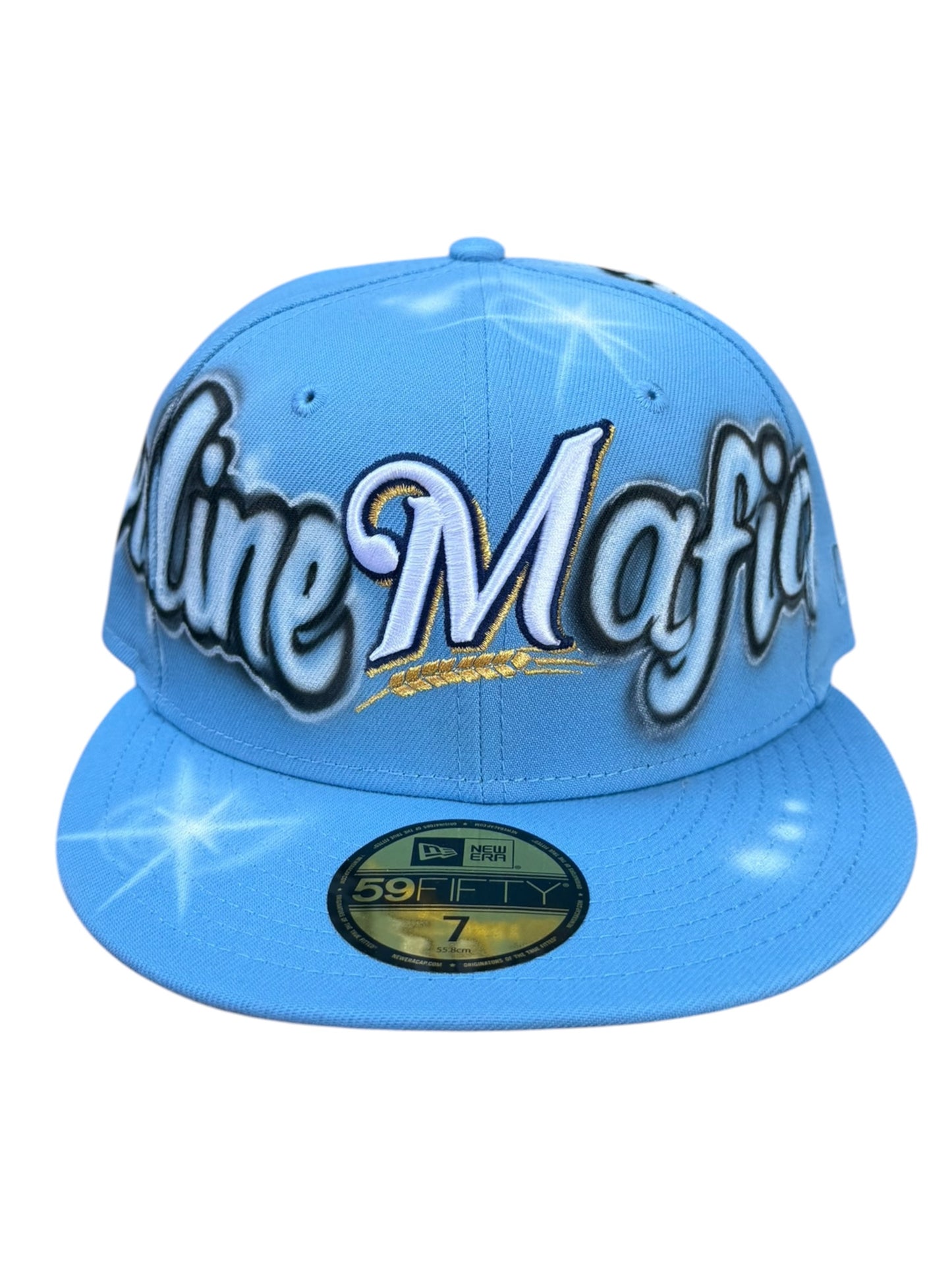 Shoreline Mafia Milwaukee Airbrushed Fitted