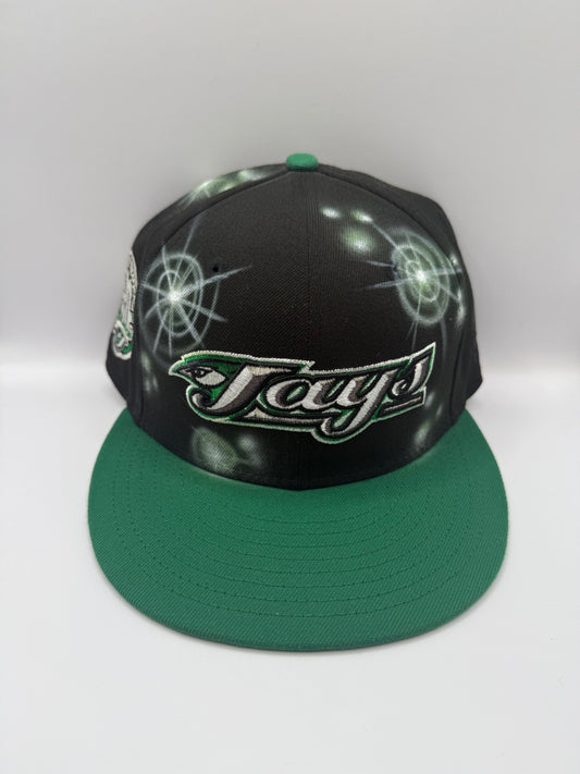 Size 7 3/4 Bluejays Airbrush Fitted
