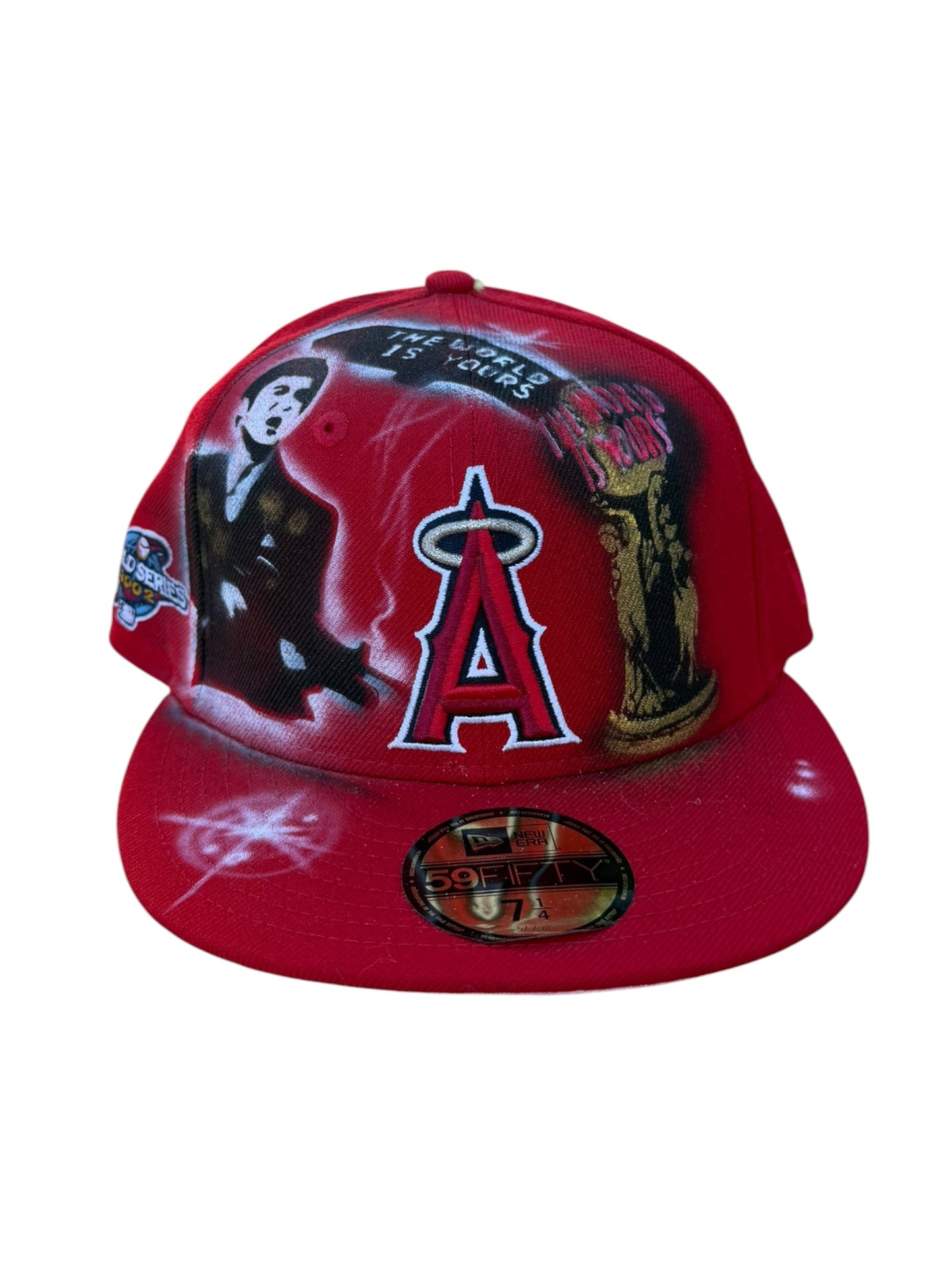 Size 7 1/4 Angels Scarface Fitted Red