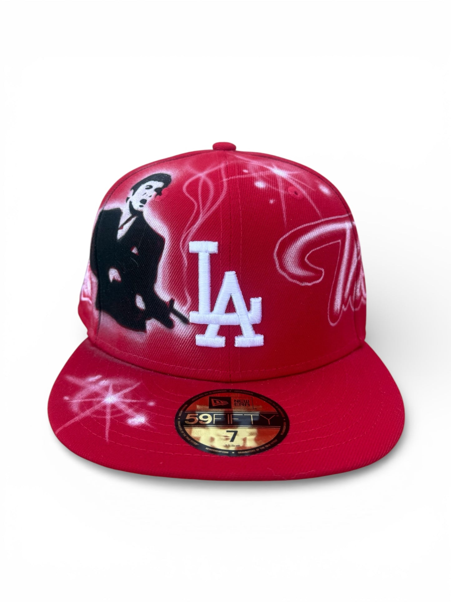 Size 7 LA Scarface Airbrush Fitted