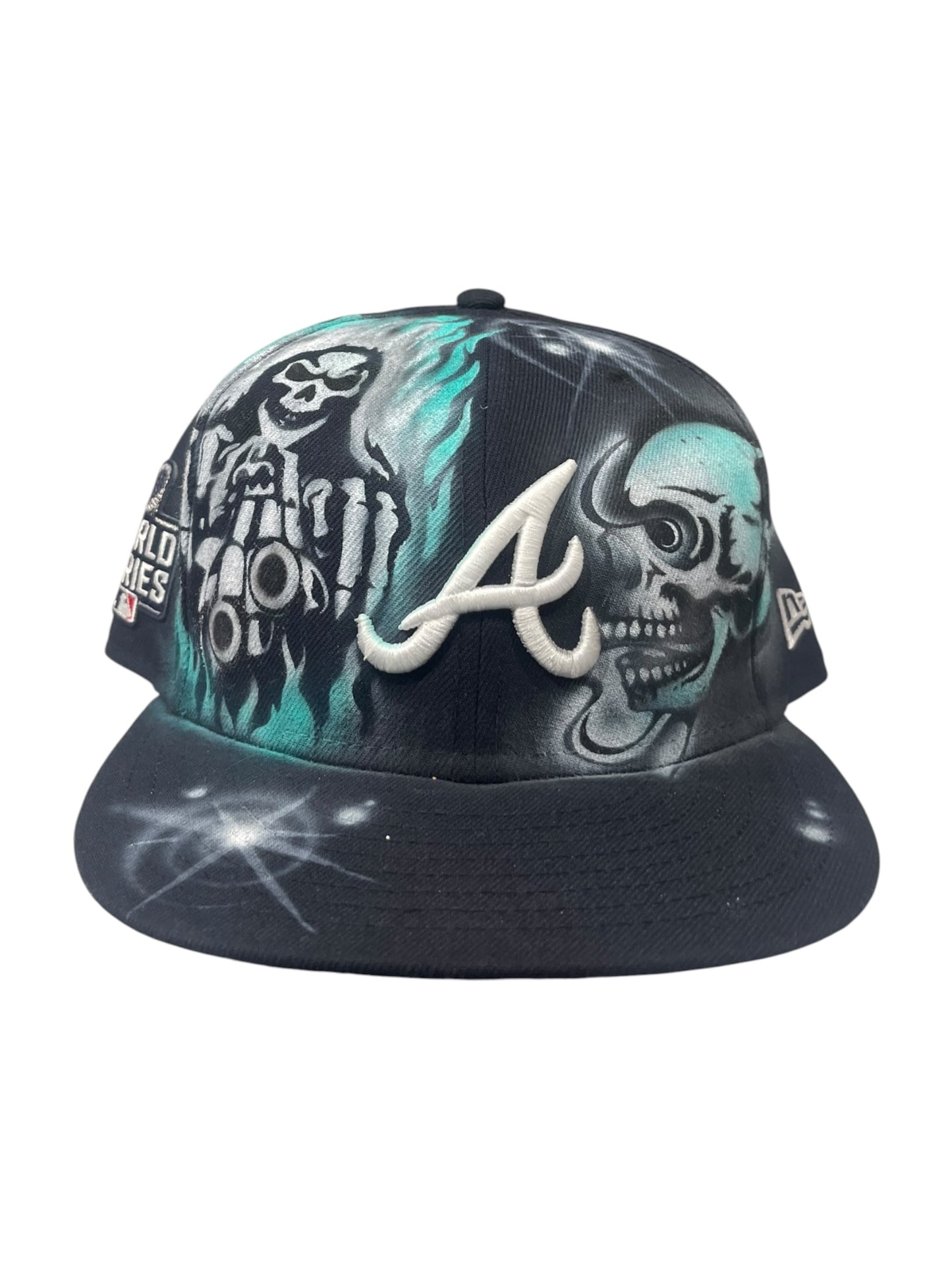Size 7 3/8 Atlanta “Back From The Dead” Airbrushed Fitted