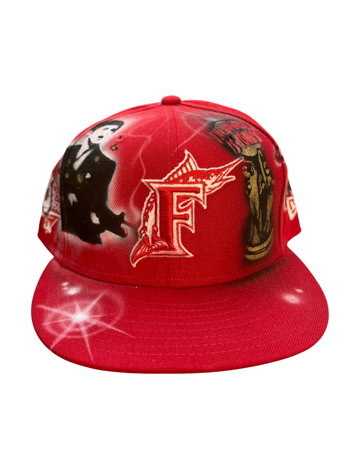 Size 7 3/8 Florida Scarface Airbrush Fitted