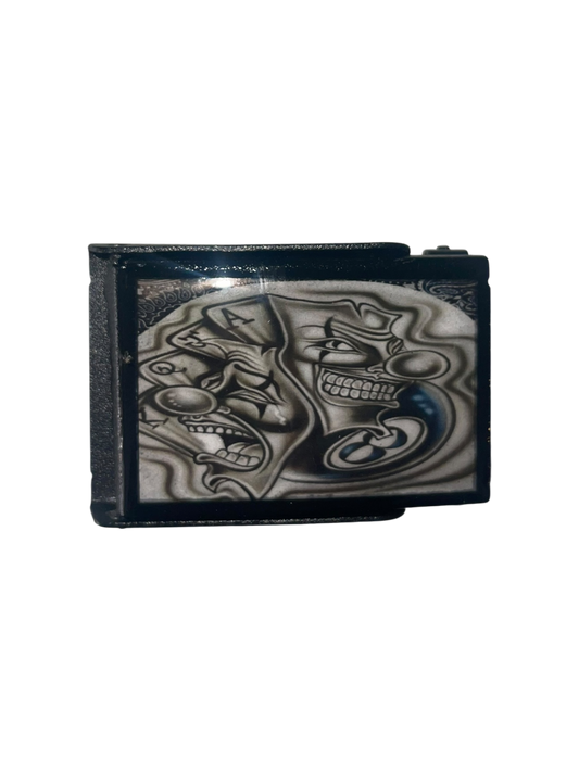 Airbrushed Belt “Laugh Now Cry Later”