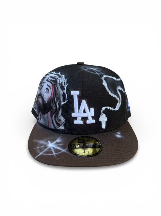 Size 7 1/2 LA Jesus Airbrush Fitted