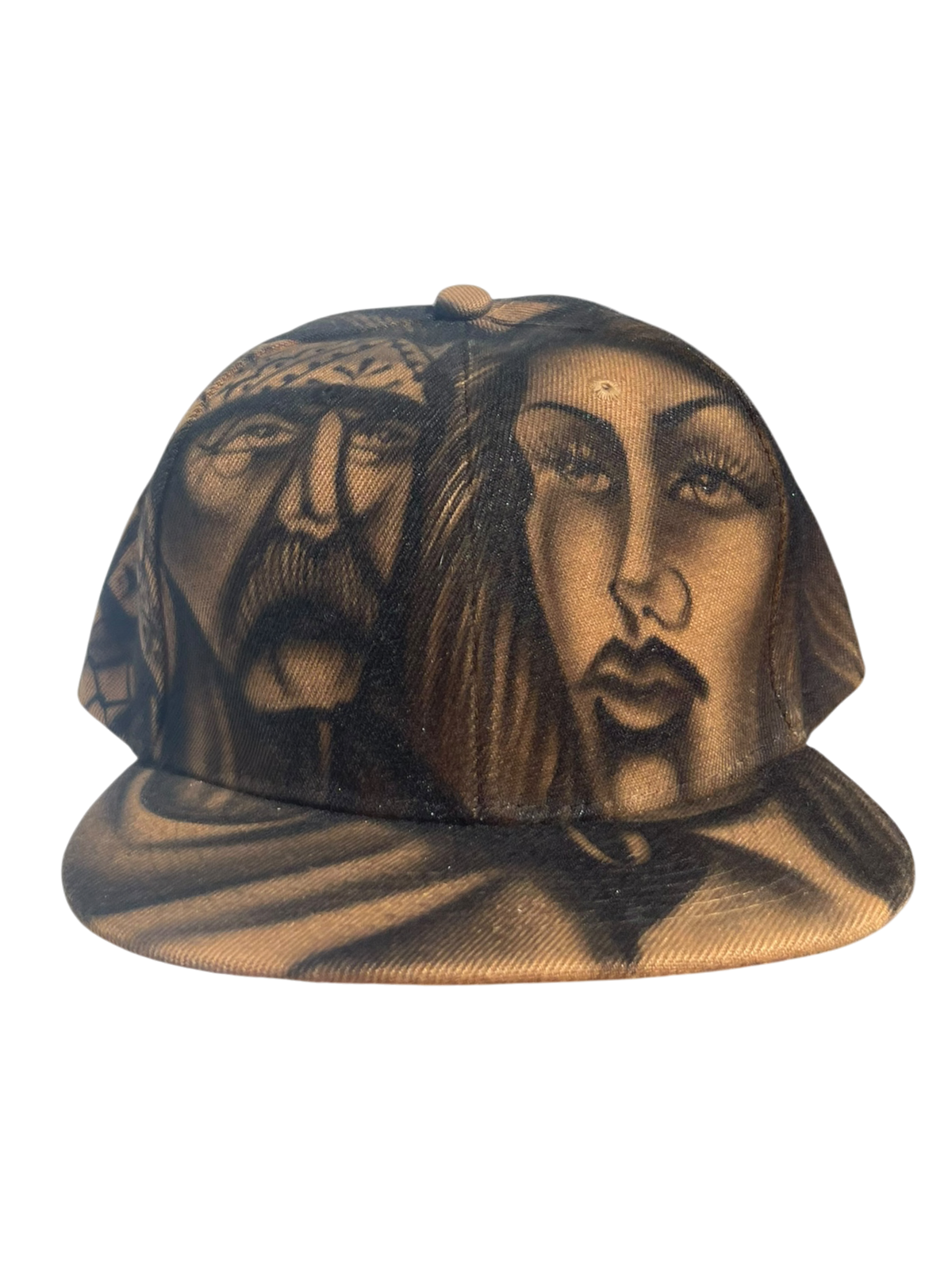Airbrushed Brown Chicano SnapBack
