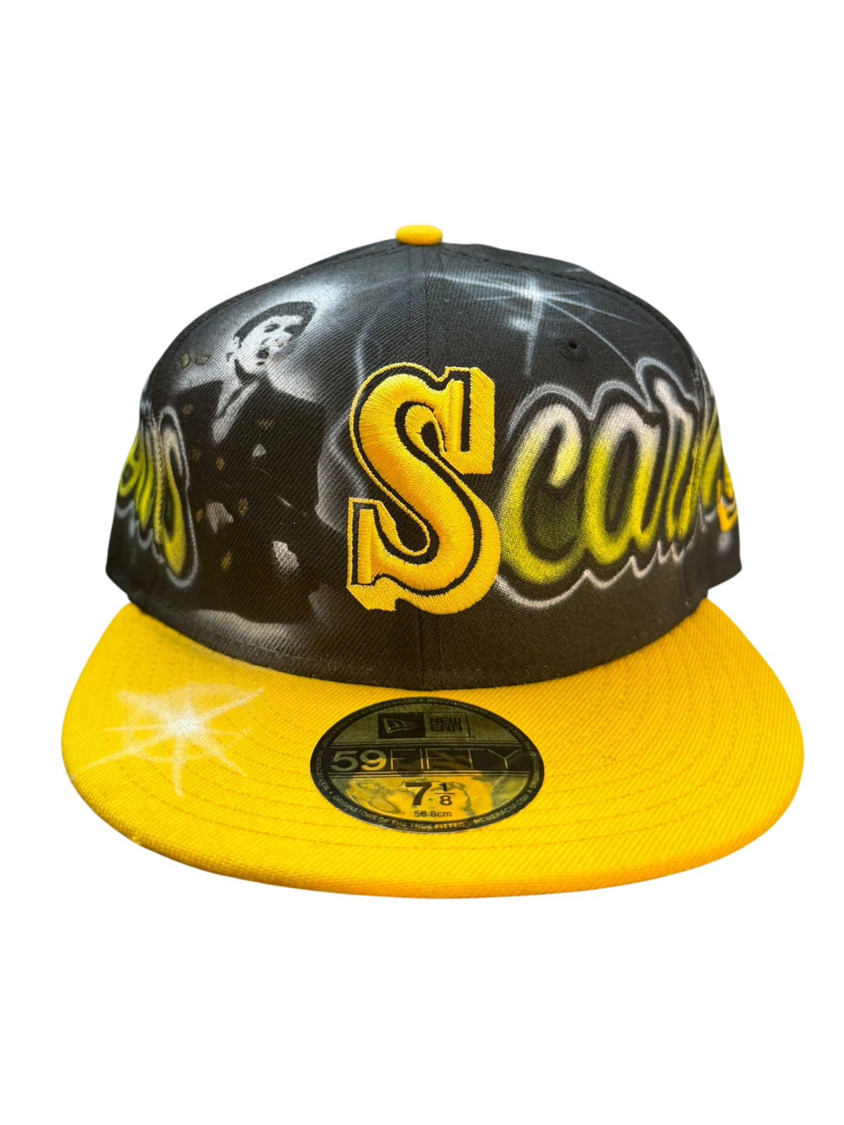Size 7 1/8 Seatte Scarface Airbrush Fitted