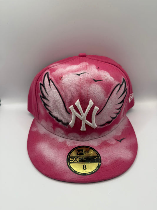 Size 8 NY Pink Airbrush Fitted
