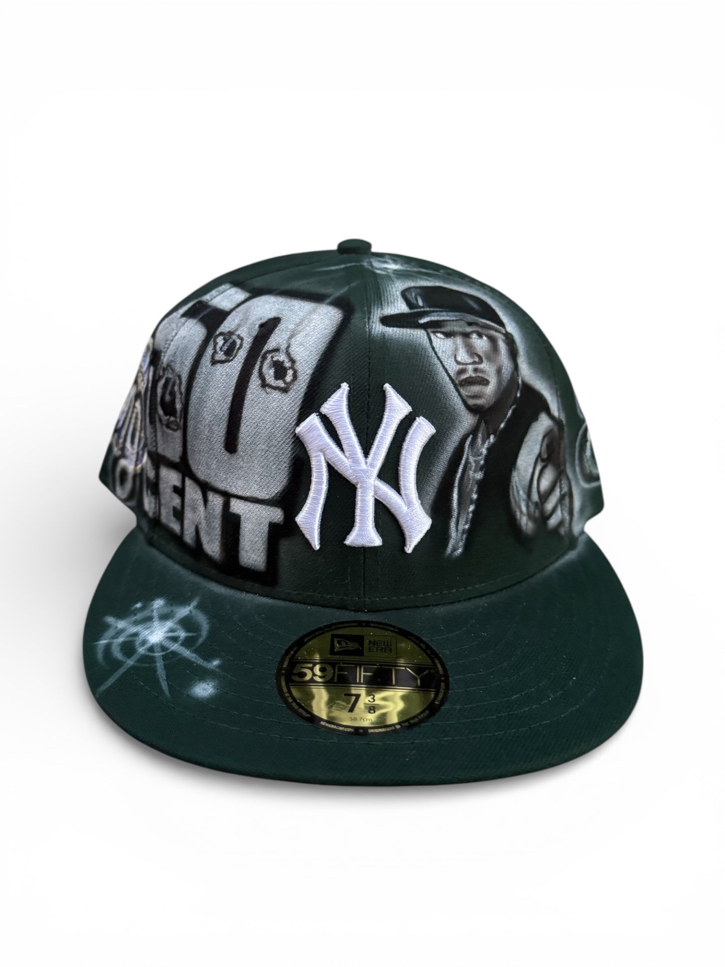 Size 7 3/8 50Cent Airbrush Fitted