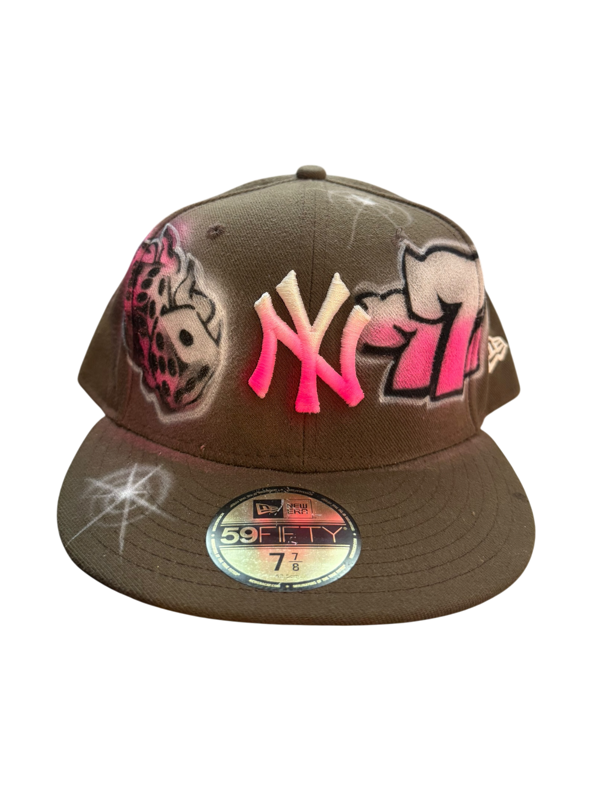 Size 7 7/8 NY Highrollers x Hoodstar Airbrush Fitted