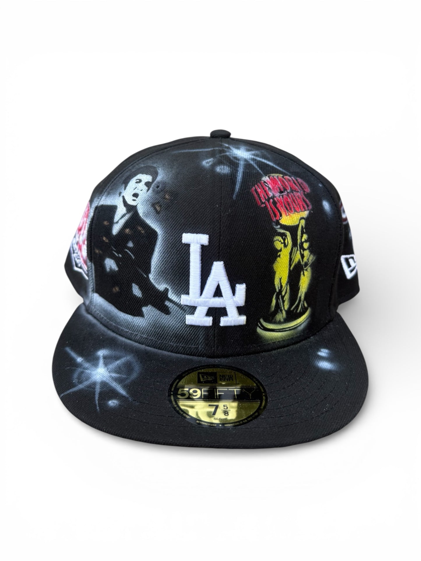 Size 7 5/8 LA Scarface Airbrush Fitted