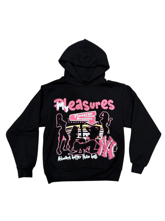 Black NY Pleasures Hoodie (Small)