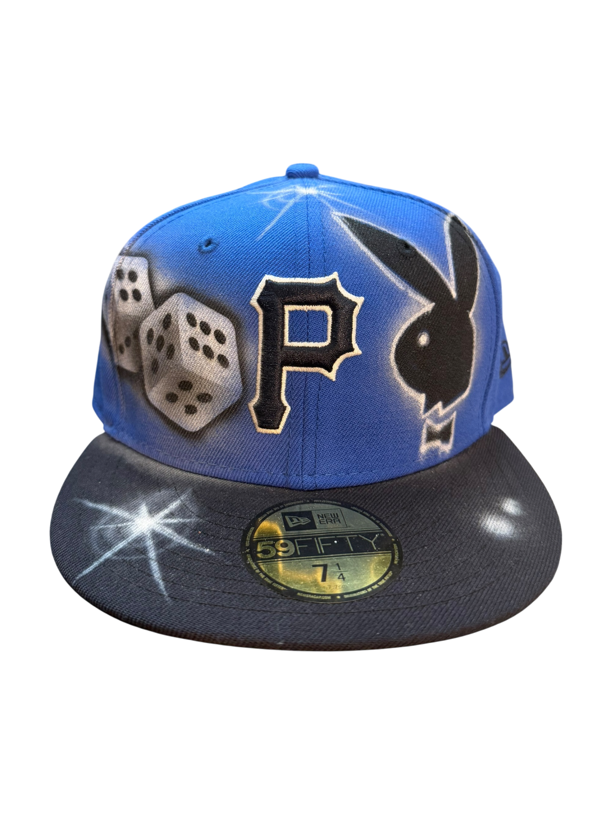 Size 7 1/4 Pirates Playboy Airbrush Fitted