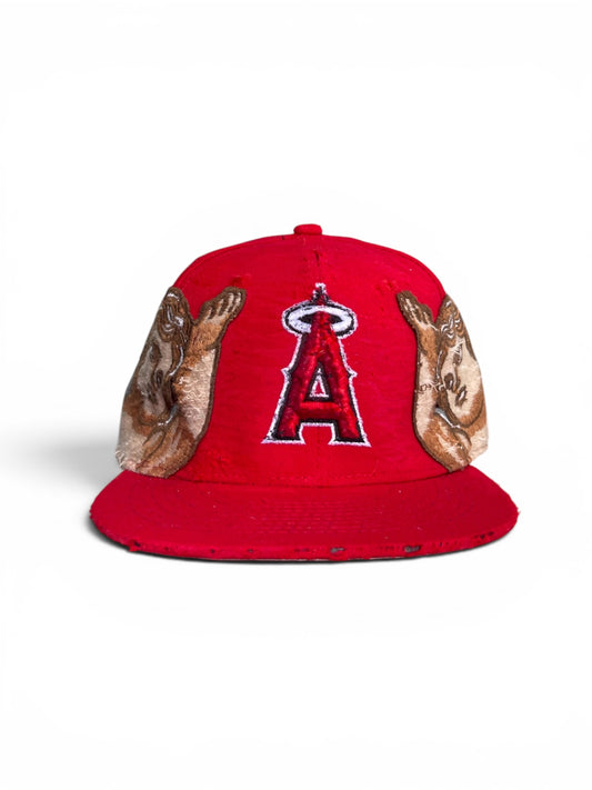 Size 7 1/4 Angels Distressed Fitted