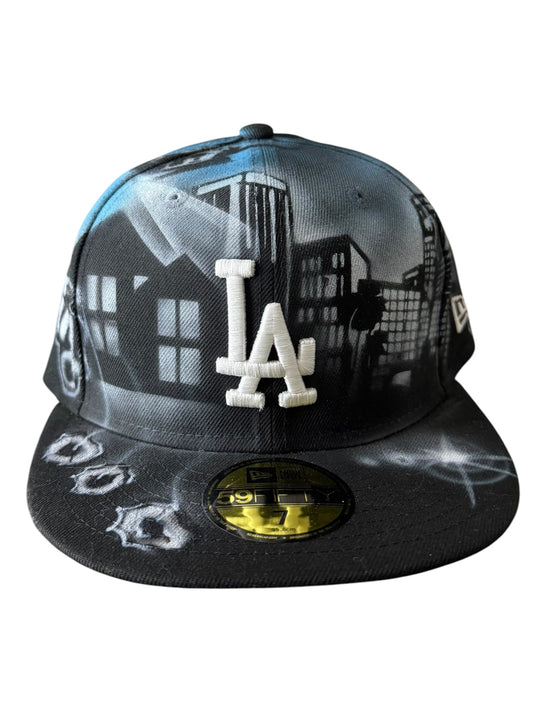 Good Kid Maad City LA Airbrush Fitted